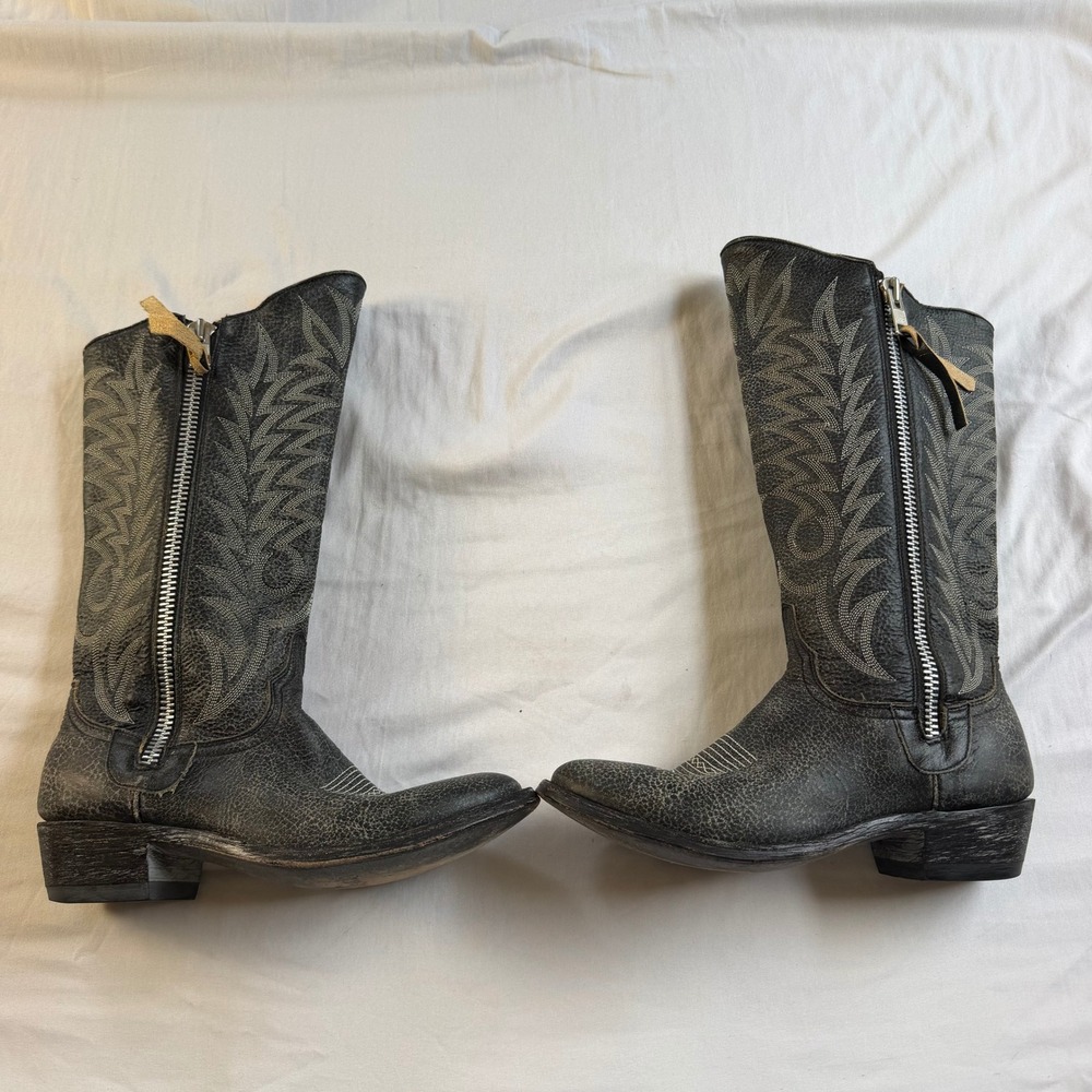 Old Gringo Western Cowgirl Boots Rock Razz Black Leather Womens 8.5 B